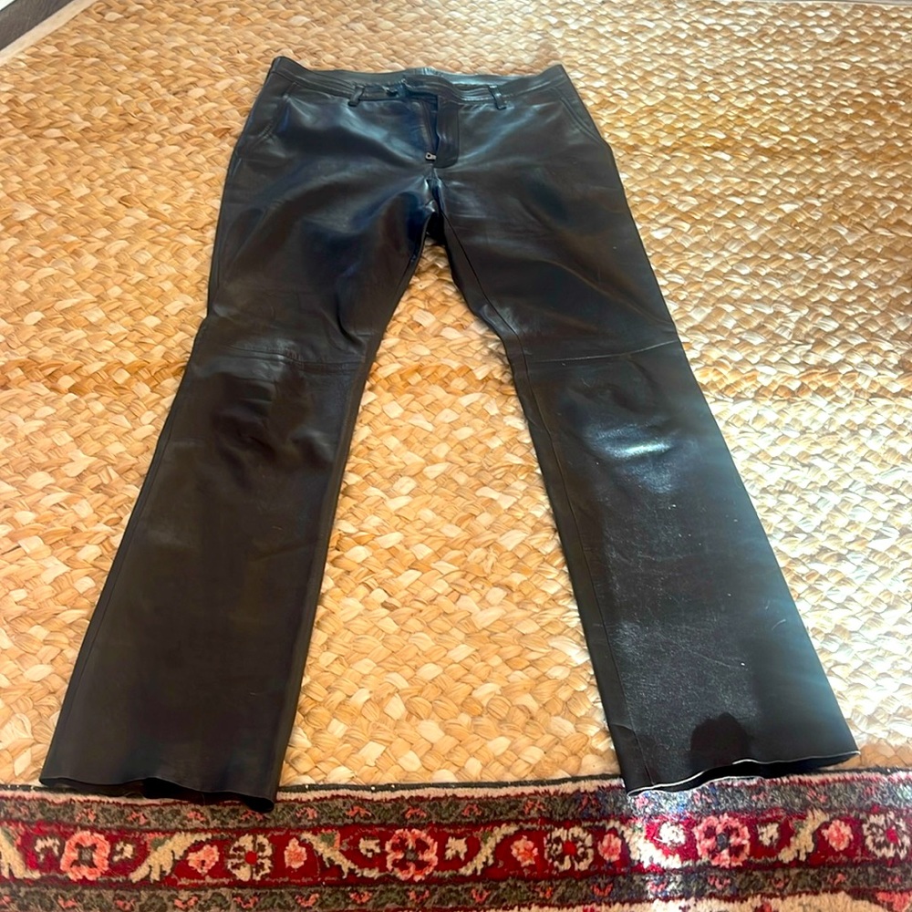 Prada leather men’s pants size 50 worn a few times vintage perfection